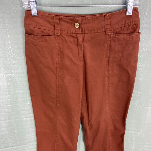 Dolce & Gabbana Casual Pants Size 26 US 40 IT Rust Orange Cropped Straight - Picture 11 of 12